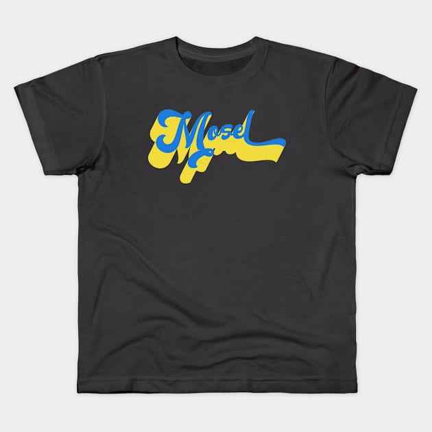 Mosel Heimat vintage Schriftzug Kids T-Shirt by Foxxy Merch